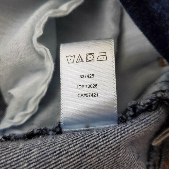 CC - Ann Taylor Loft Curvy Crop Jeans Women's 28/6 Dark Wash Mid Rise Stretch - Picture 6 of 6